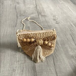 Handcrafted Straw Crossbody Bag